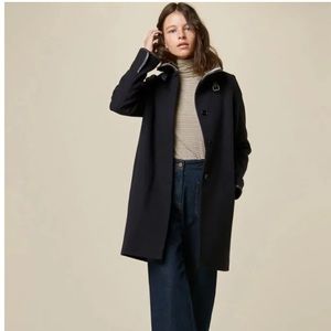 🇫🇷♣️🇫🇷 Sessun Nina Wool Coat Black XS/ 34 🇫🇷♣️🇫🇷